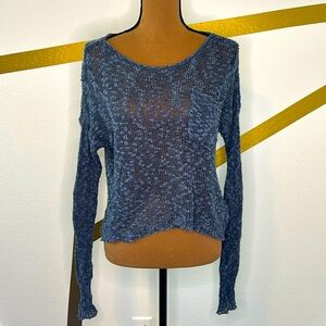 Hollister XS/S blue long sleeve w/ pocket